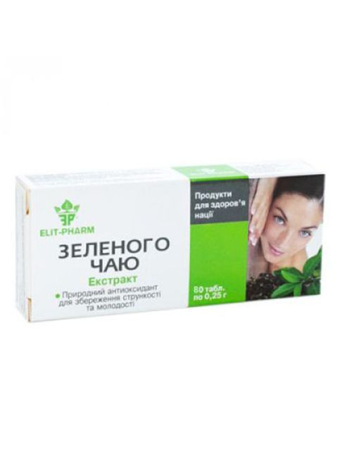 Elit-Pharm Зеленого Чаю Екстракт 80 таб Еліт-фарм (339679650)