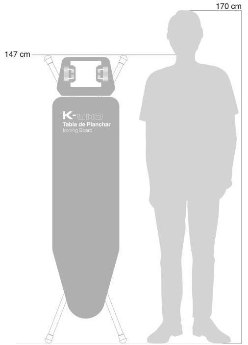 Дошка для прасування K-UNO Black Tube Blanco/Negro (K01016-2064) Rolser (369014045)