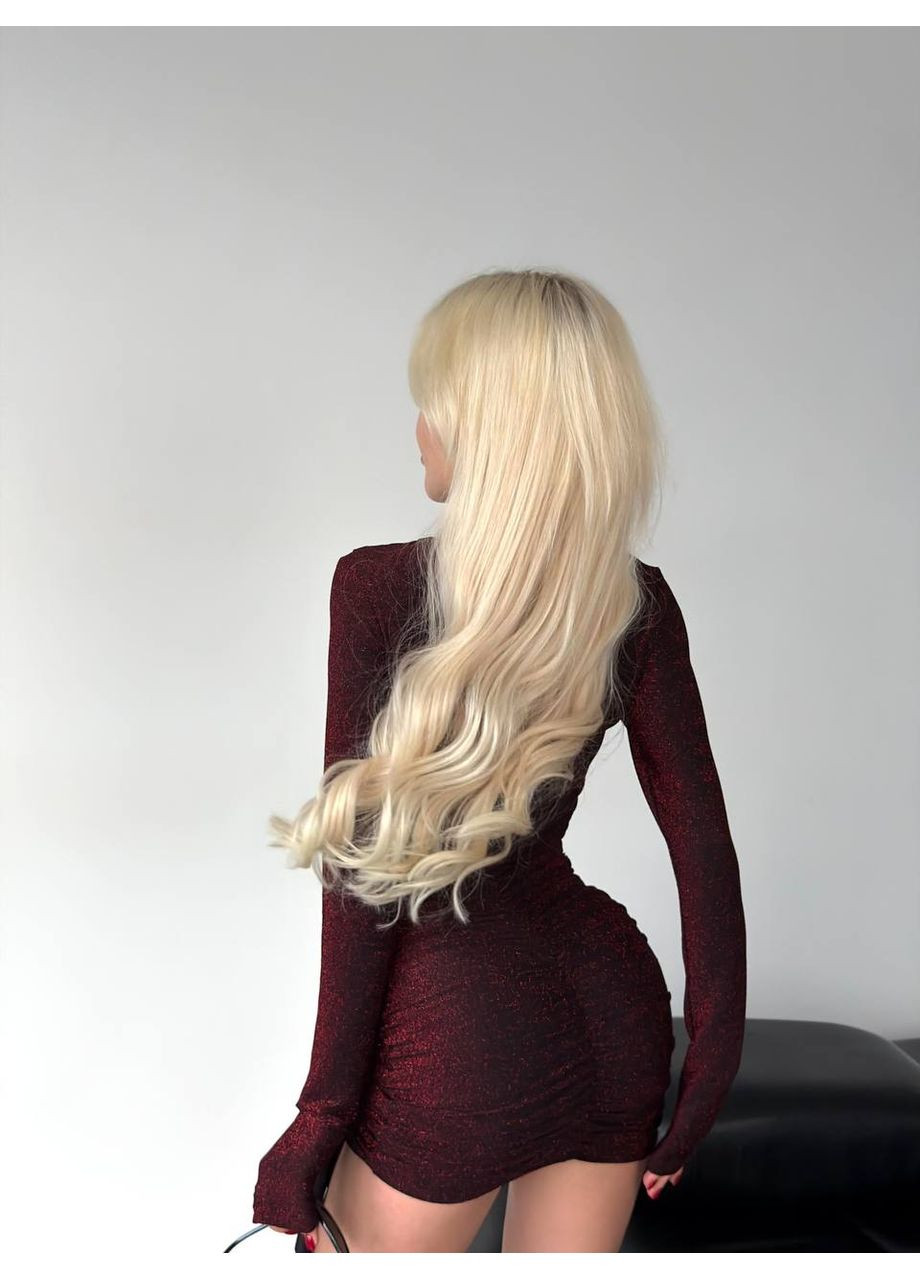 Червона кежуал сукня N.Family однотонна