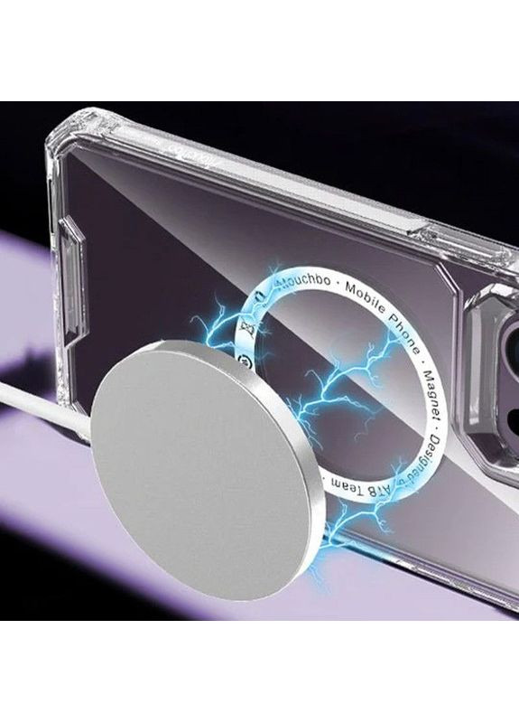 Чехол TPU Gorilla с MagSafe для Apple iPhone 14 (6.1") Прозрачный Epik (372972822)