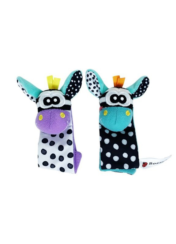 Набір дитячих шкарпеток та брязкальце Sozzy для малюків від 3 місяців текстильні іграшки для розвитку моторики Megazayka (368756033)