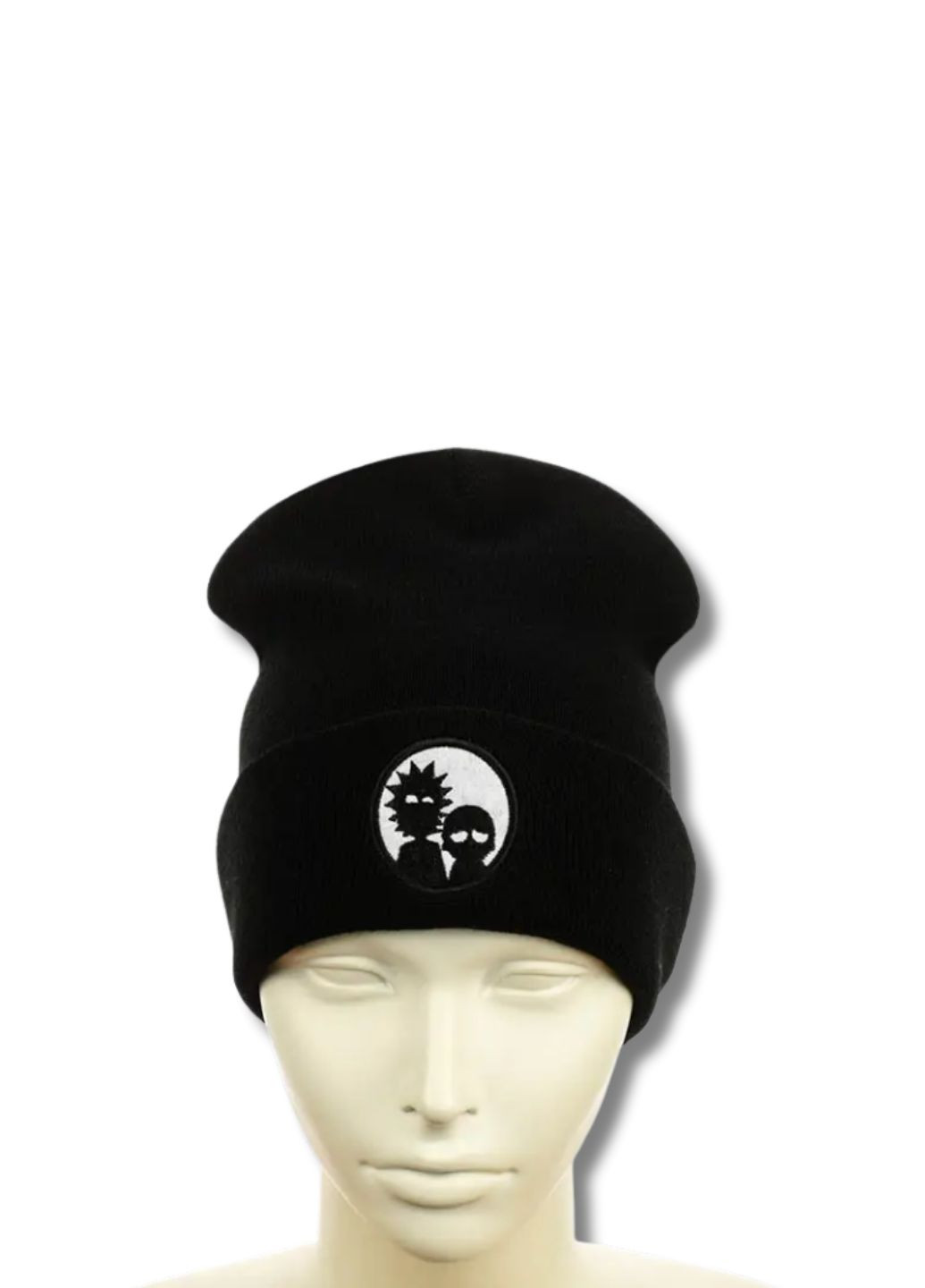 Шапка біні лонг з вишивкою Рік та Морті / Rick and Morty No Brand Шапка вишивкою (342058575)