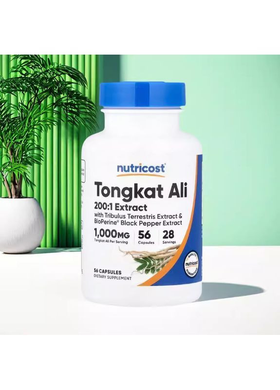 Тонгкат Алі Tongkat Ali, 56 Capsules Nutricost (370169293)