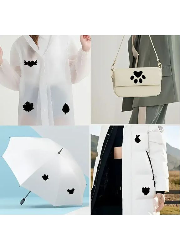 Набір фігурних самоклеючих латок 16 шт 25×14.5 см водостійкі заплатки для швидкого ремонту одягу сірі No Brand (358650317)