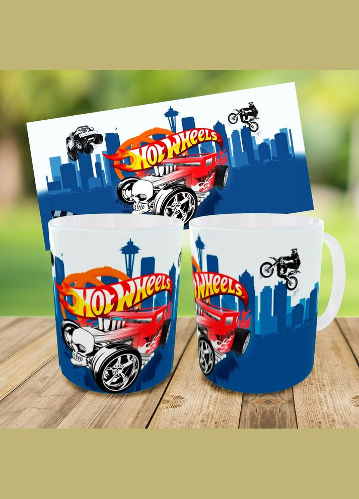 Набір: дитяча сумка-бананка+кружка Хот Вілс «Hot Wheels» 32х15см, бананка для хлопчика через плече на подарунок (0369) No Brand (319760269)