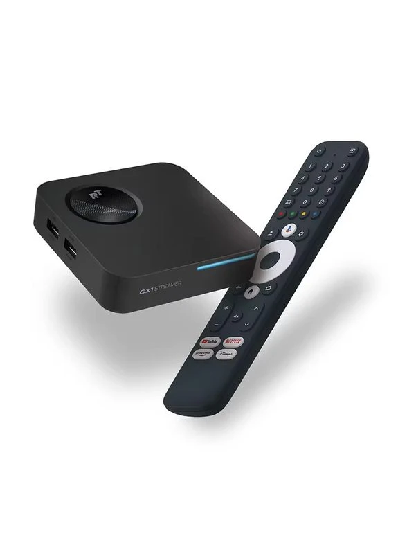 Смарт ТВ приставка GX1 NETFLIX 4/32 Гб Google TV 12 Smart Box RockTek (338627376)