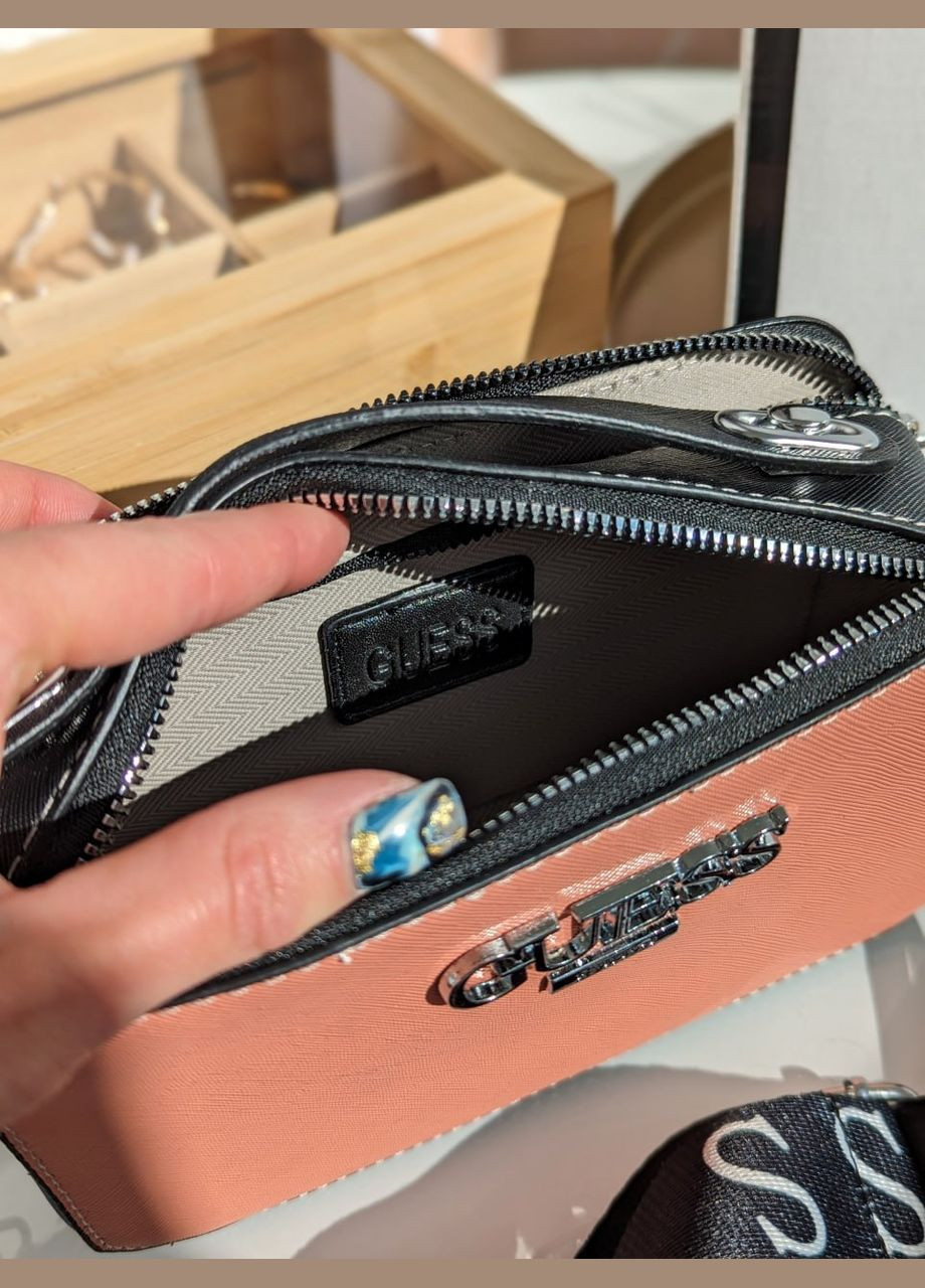 Сумочка кросс-боди надпись розовато-синий No Brand (322365697)