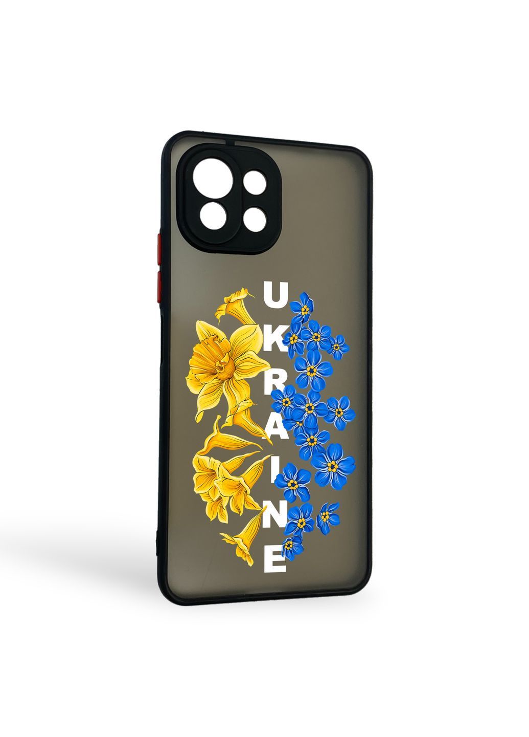 Чохол для телефона Mi 11 Lite с 3D принтом патріотичним із захистом камери на сяомі мі 11 лайт чорний Xiaomi (366390493)