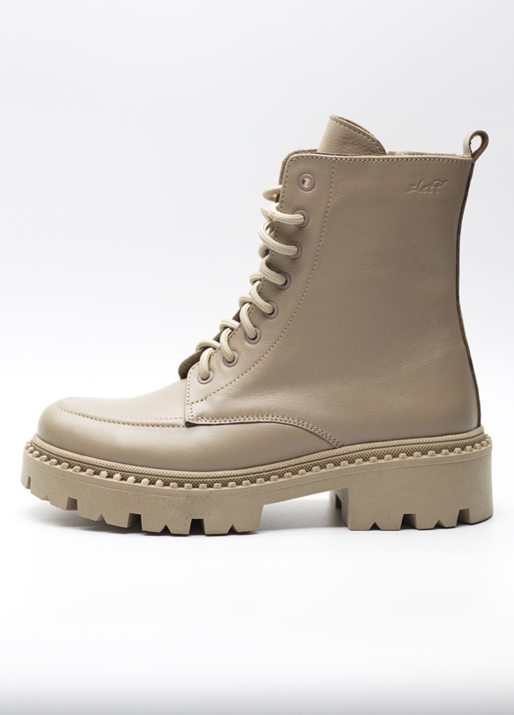 Осенние ботинки женские осенние из натуральной кожи тимберленды Zlett без декора