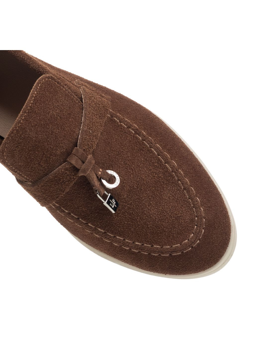 No Brand Жіночі Лофери ТемноКоричневий (1098ТZВ) темно-коричневий з натуральна замша, — (334293664)