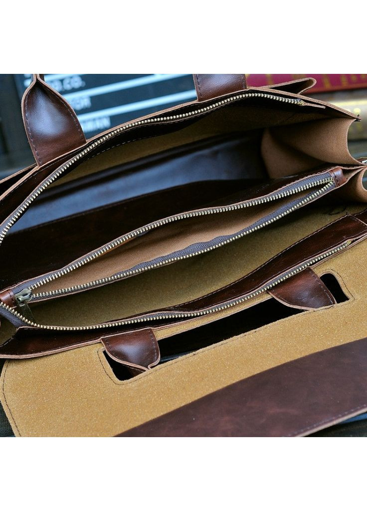 Чоловічий діловий портфель з плечовим ременем із ПУ шкіри чорний No Brand (351536682)