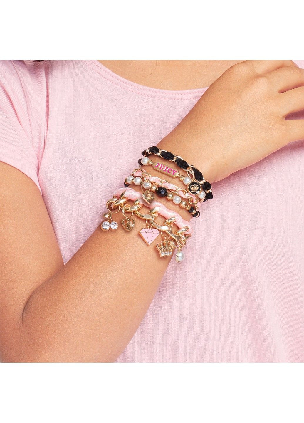 Juicy Couture: Міні-набір для створення шарм-браслетів 'Рожевий зорепад' Make it Real (331299828)