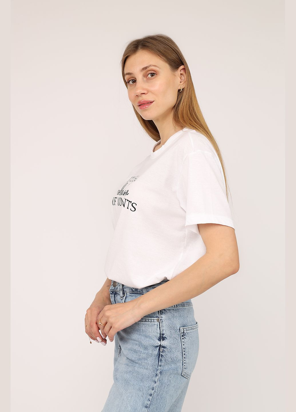 Футболка с коротким рукавом женская цвет белый ЦБ-00272838 Yuki - (334429144)