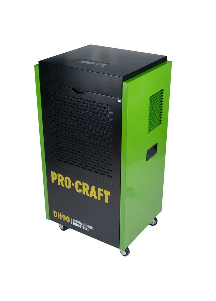 Осушувач повітря DH90 | промисловий | 90 л/доба | 1350 Вт | 220 В | колеса та шланг | корпус IP22 ProCraft (372296031)