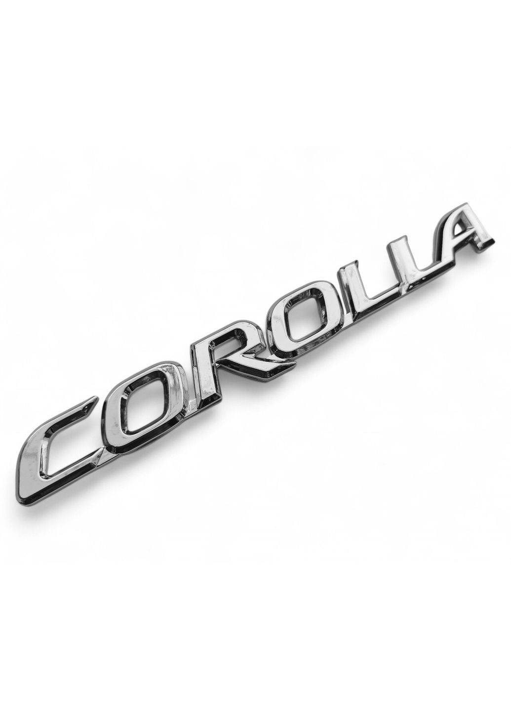 Емблема напис COROLLA для хром 177х22 мм (на скотчі) 7544202300 Toyota (369610088)