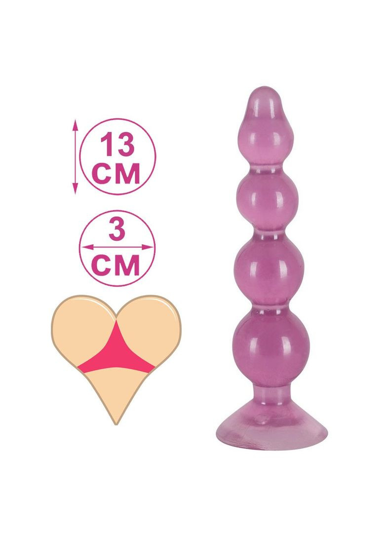 Анальна пробка кульки різного діаметру з присосками анальні намисто You2Toys Anal Beads No Brand (317748133)