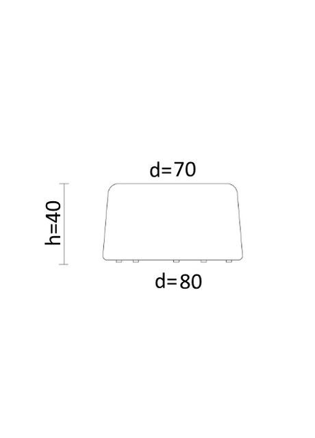 Пуф d=80см h=40см Оранжевый No Brand Solis Pouf (341377933)