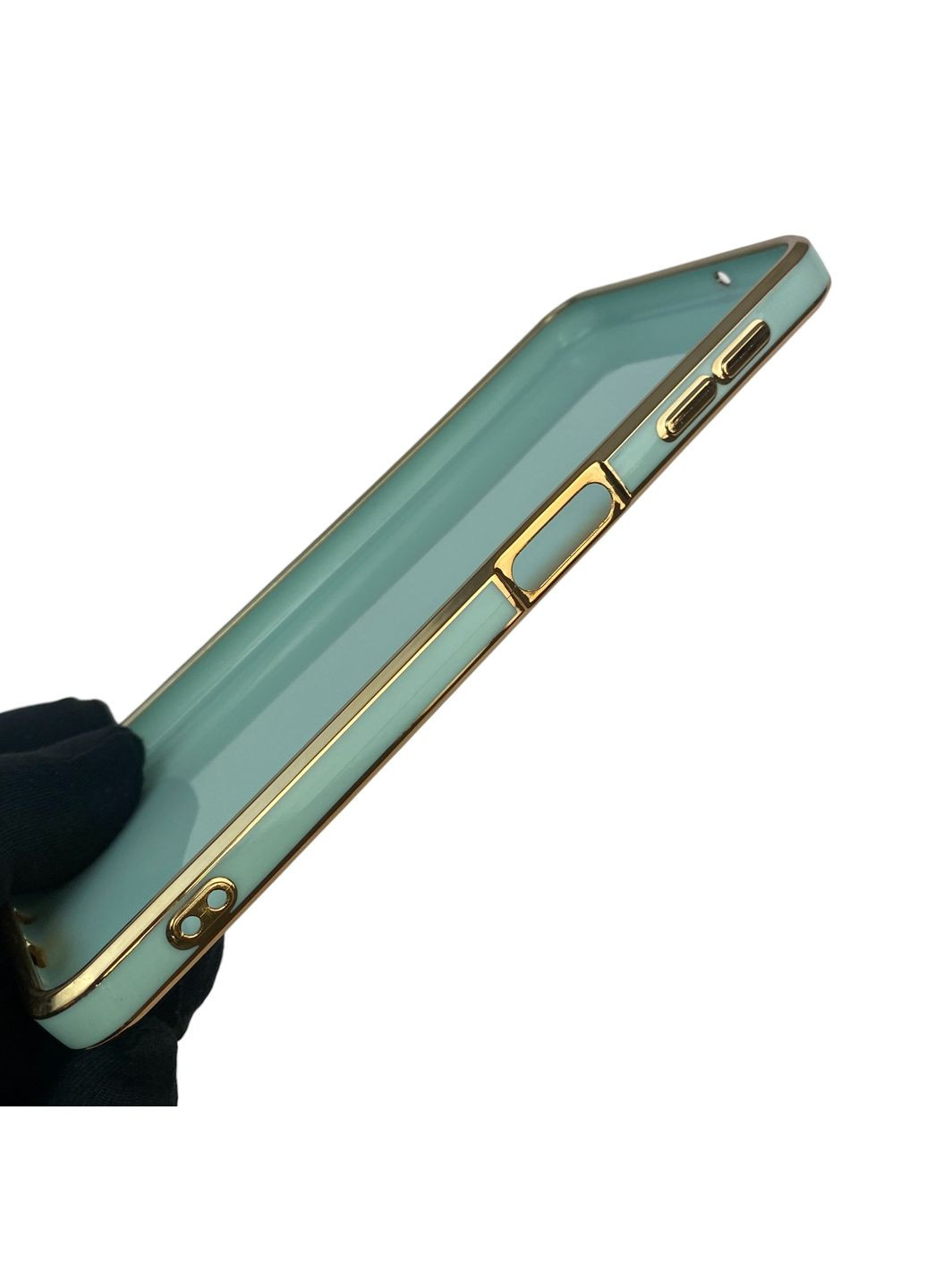 Чехол для Galaxy A7 2018 SM-A750 с кольцом MagSafe с золотой окантовкой на самсунг а7 2018 бирюзовый gs1 Samsung (366228064)