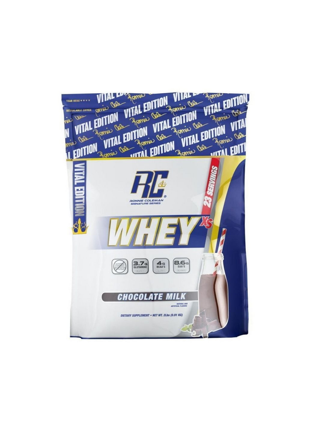 Протеин Whey XS, 2.27 кг Молочный шоколад Ronnie Coleman (293342838)