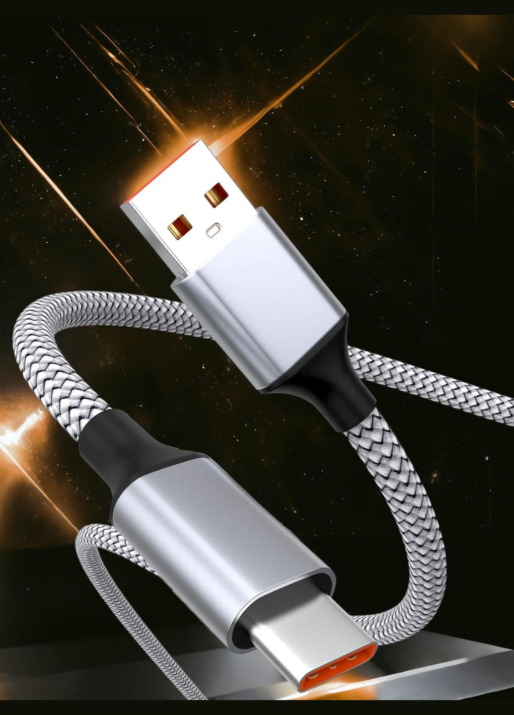 Кабель шнур провід шнурок для зарядки телефону смартфона GDragon Tech Usb Type-C 2м 120W 6A No Brand (316155303)