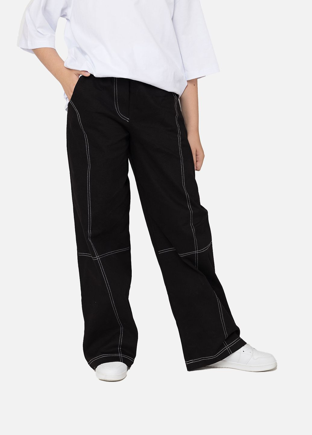 Черные демисезонные брюки Yuki