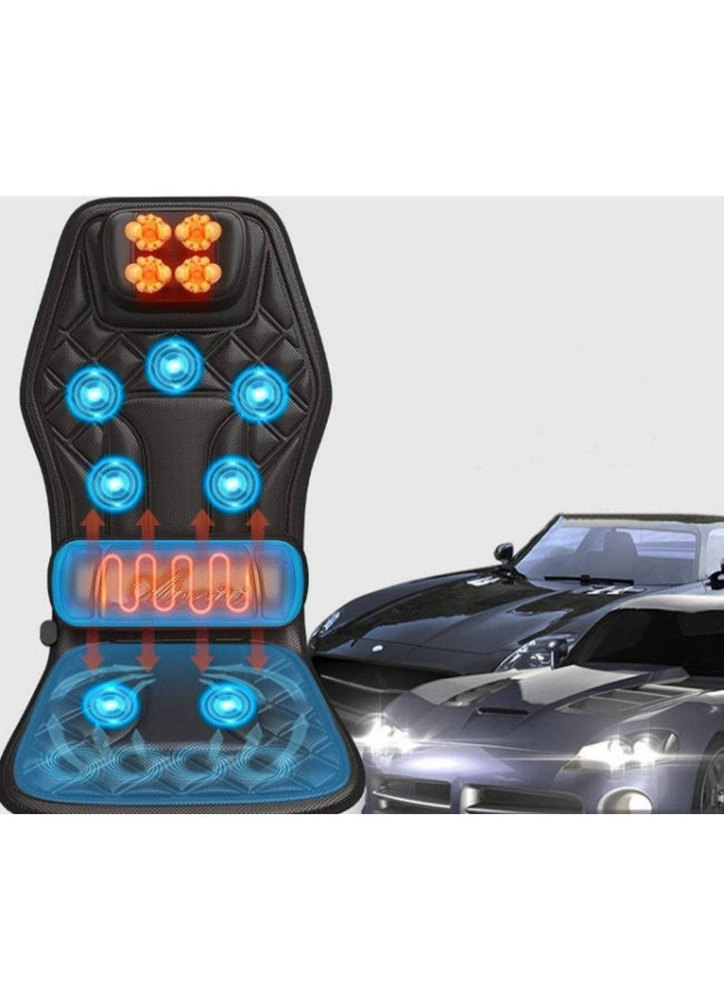 Массажная накидка 308 Е-lux для спины и тела (вибромассаж, роликовый массаж) No Brand (332635209)