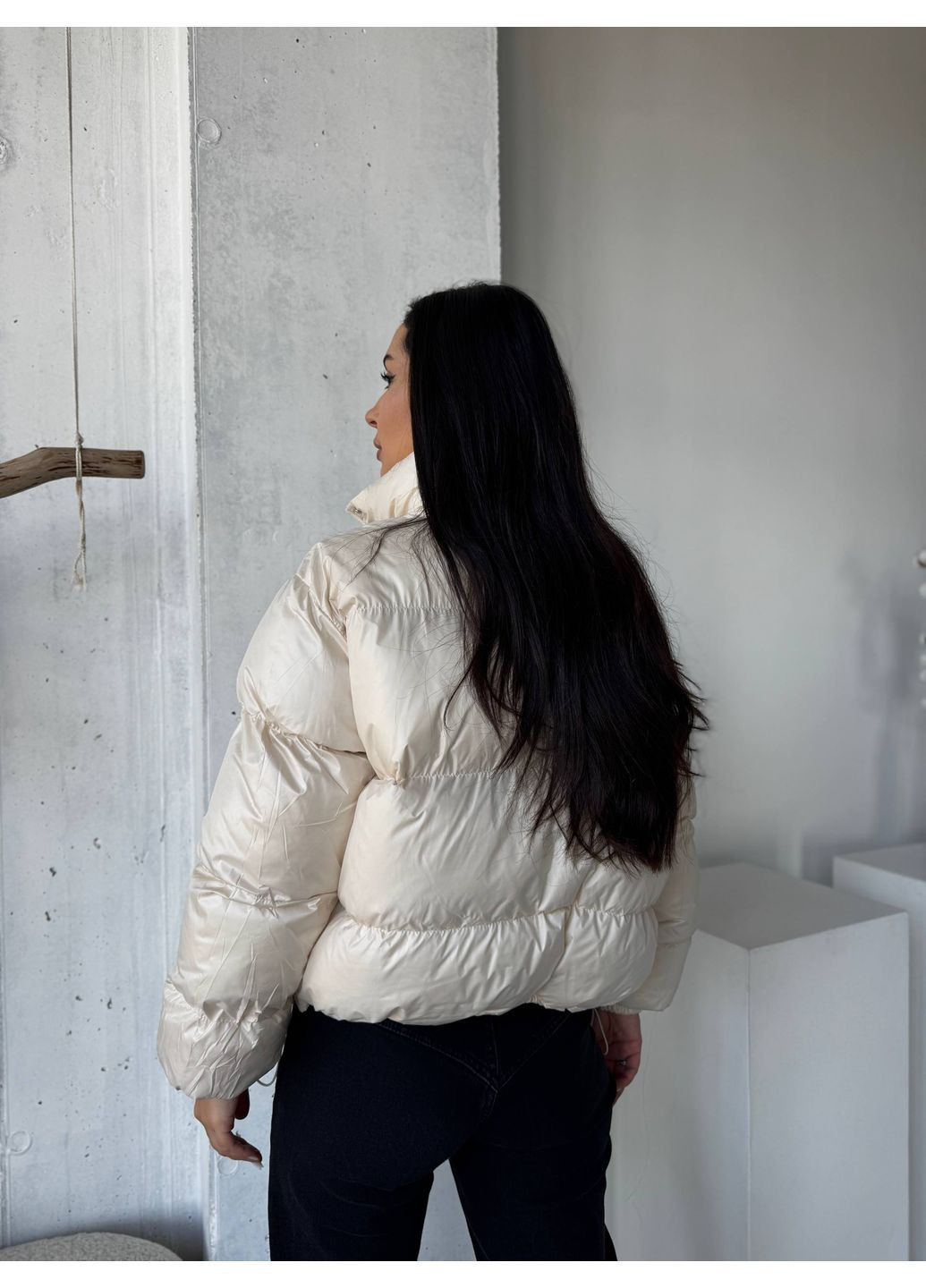 Молочний демісезонний Пуховик Style Point