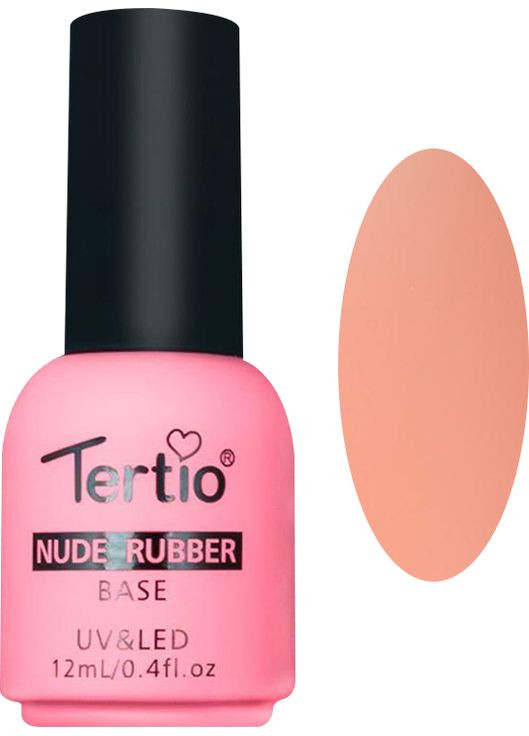 Основа некрасивая под гель-лак каучуковая Nude Rubber Basе №4, 12 мл Tertio (352171163)