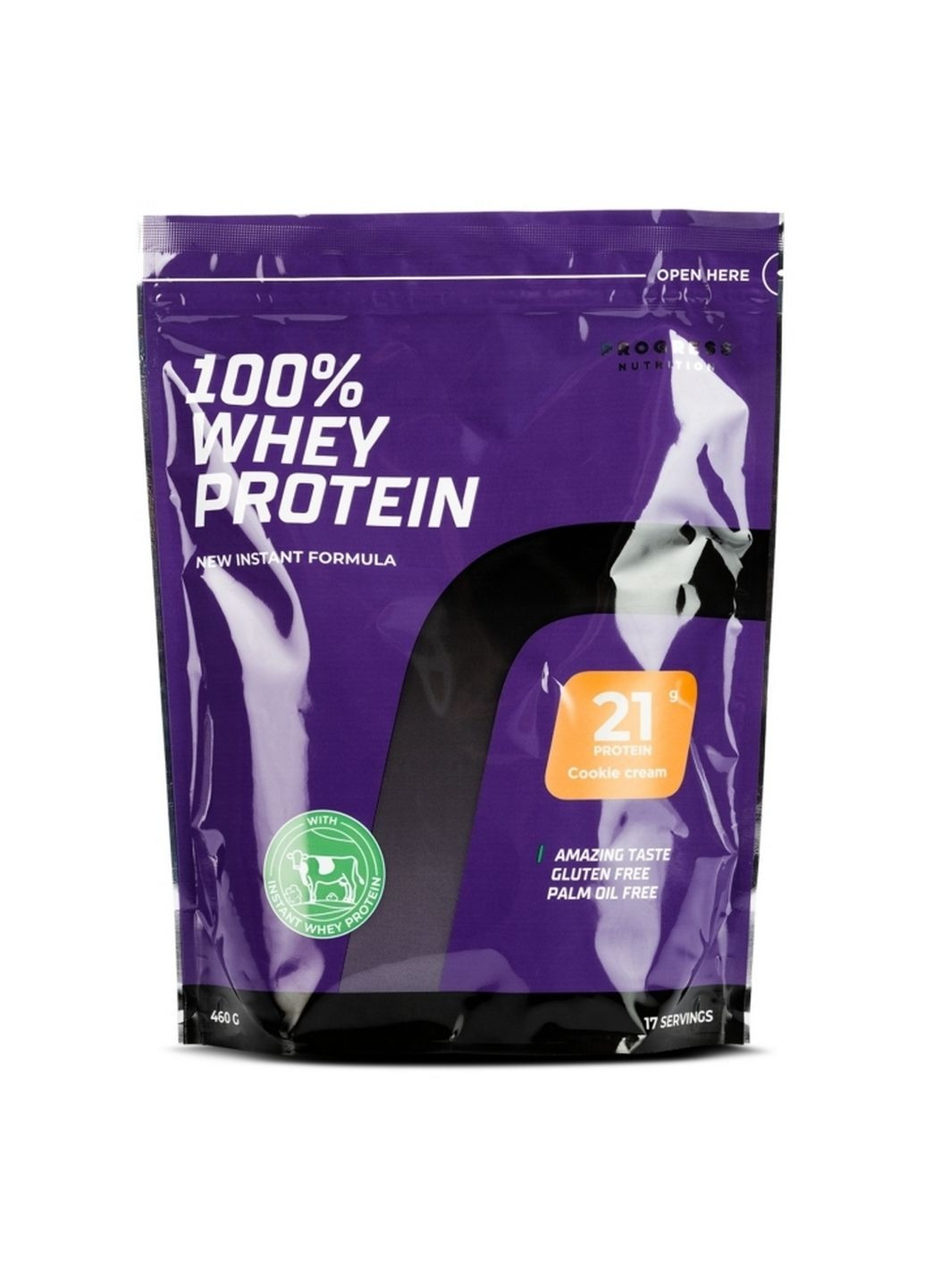 Протеїн 100% Whey Protein, 460 грам Печиво-крем Progress Nutrition (293338217)