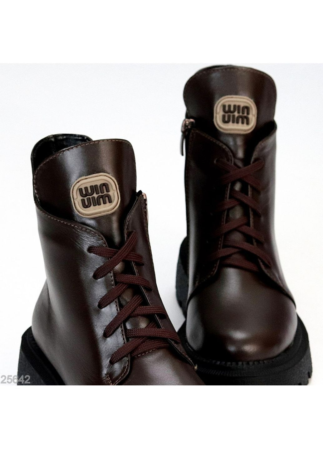 Зимние зимние кожаные ботинки Helen