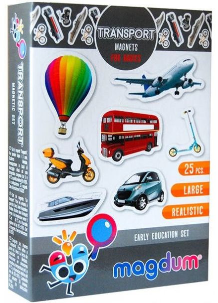 Набір магнітів Транспорт ML4031-17 EN MAGDUM (334156645)