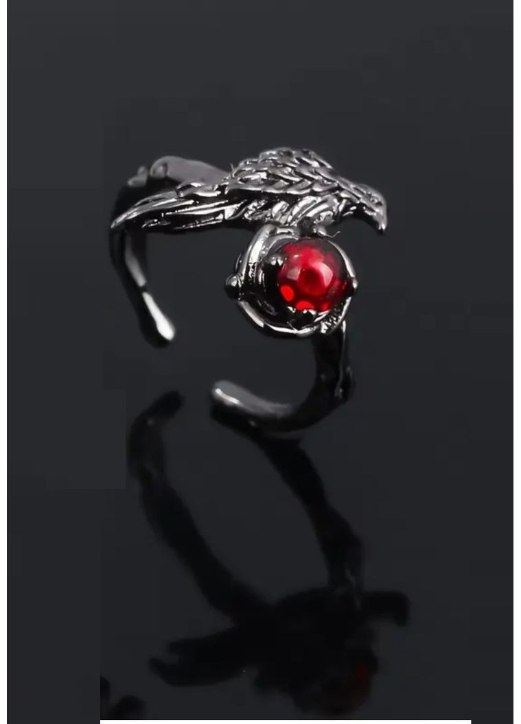 Готична чорна каблучка ворон, 1468 No Brand (362050352)