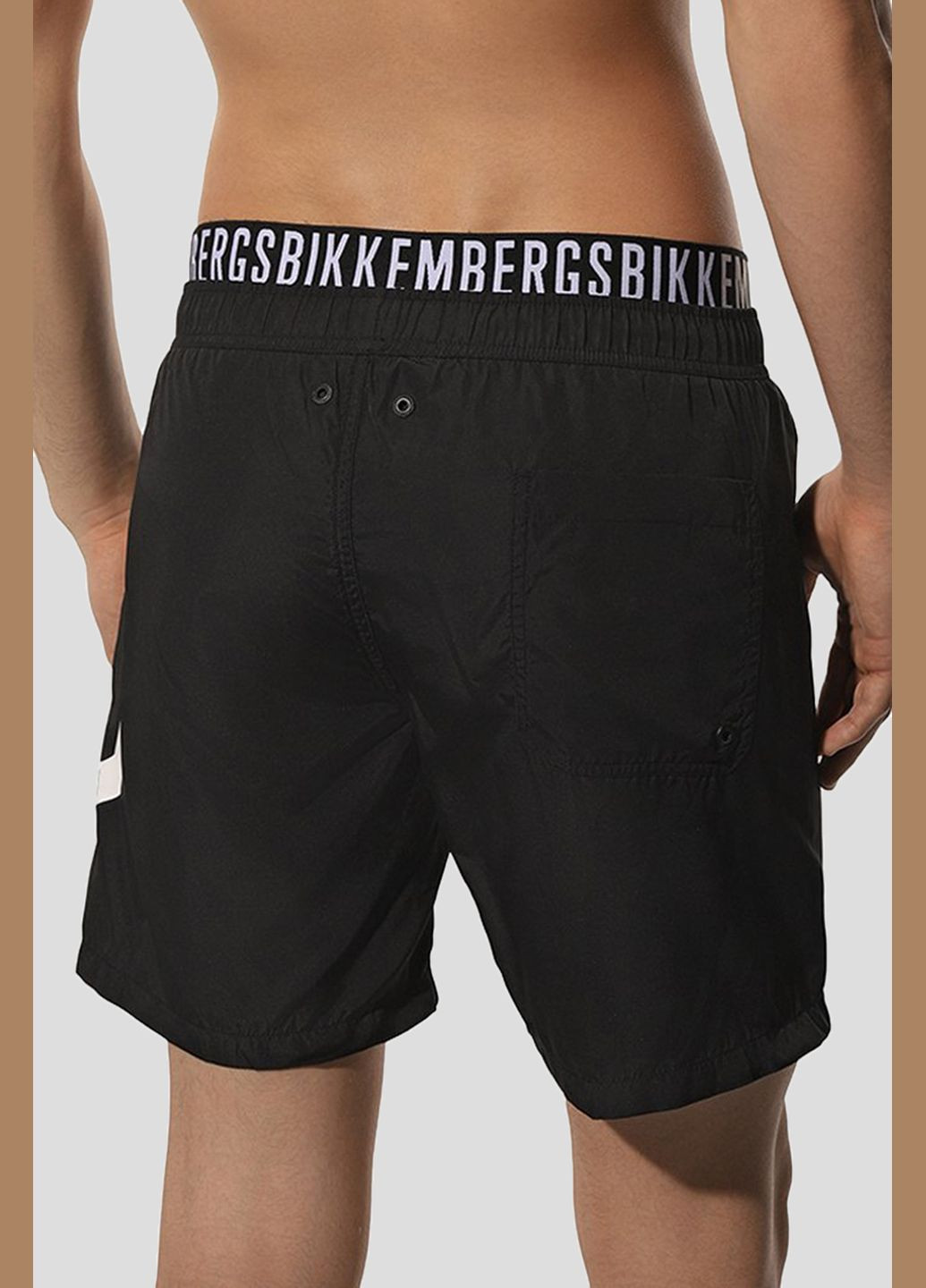 Черные пляжные шорты с принтом Dirk Bikkembergs (292012591)