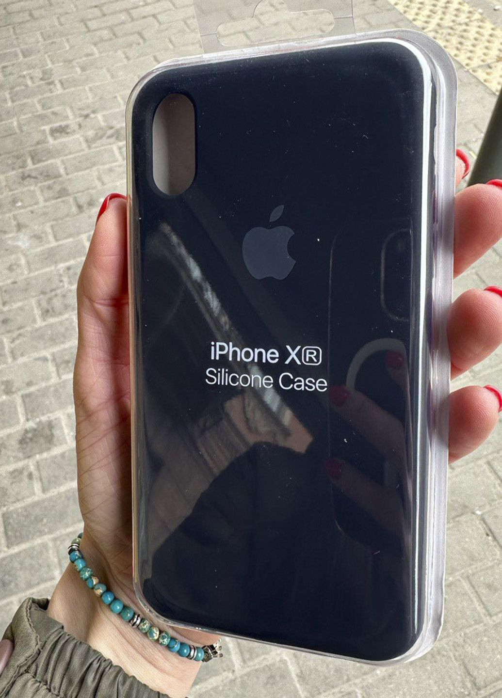 Чохол для iPhone Xr Silicone Case Black чорний No Brand (289754162)