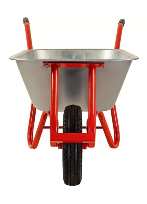 Тачка будівельна PRO Formula 1 Expert (100 л, 180 кг, 0.8 мм) посилена оцинкована одноколісна з пневматични (24207) КВІТКА (303633415)