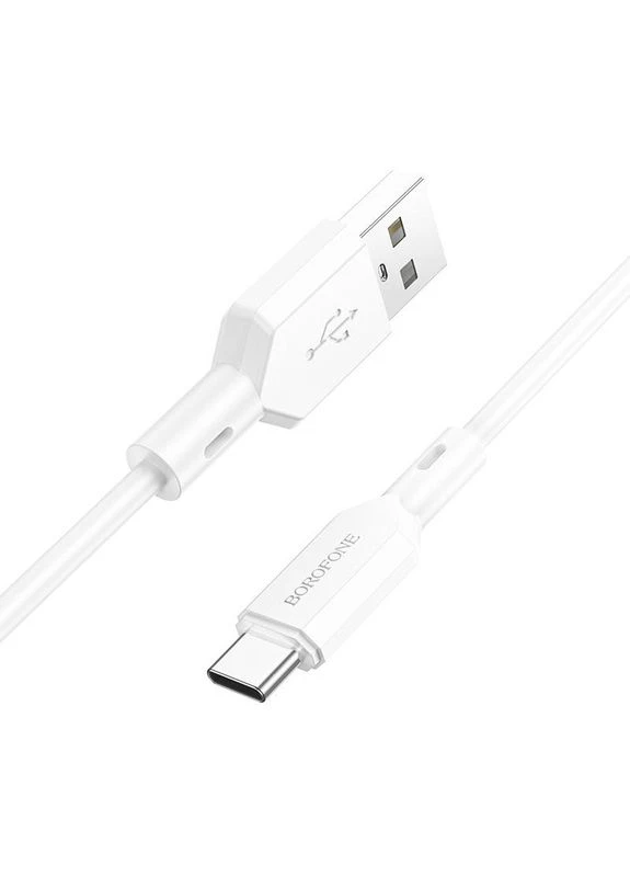 Кабель для зарядки Type-C Android BX70 |1м| Білий Borofone (337351396)