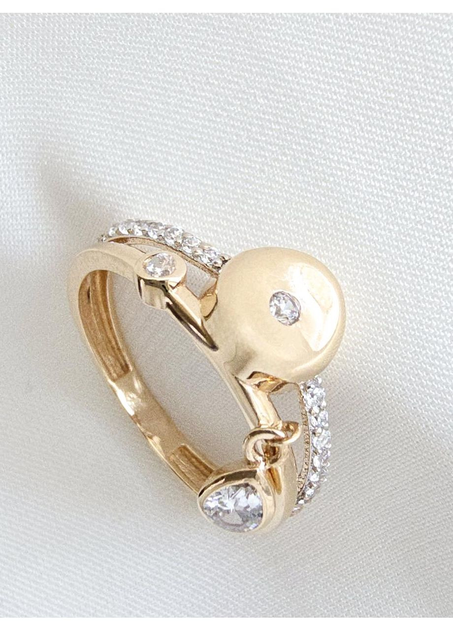 Золотое кольцо с фианитами (16р) К05903-2к Онікс (368996418)