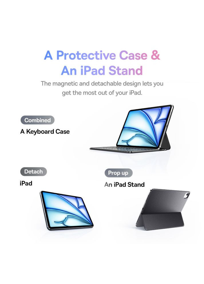 Чохол-Книга з клавіатурою Brilliance KA3 Detachable Keyboard Case for iPad Pro 11inch-Air 4-Air 5 10.9inch-iPad Air 6-Air 7 Baseus (369931631)