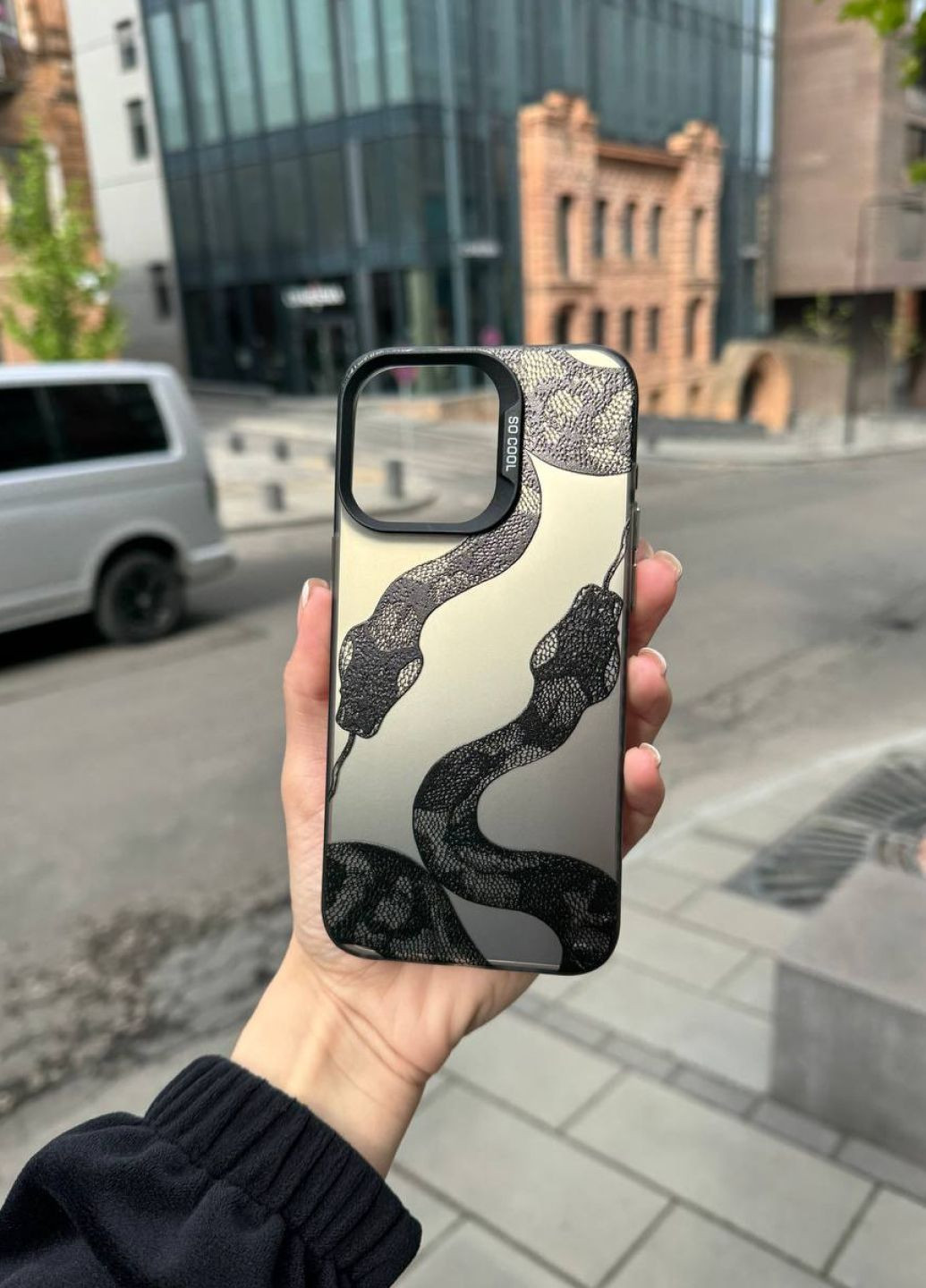 Чехол силиконовый для iPhone 12 Pro Max Snake Black / чехол айфон 12 про макс черный No Brand (332172388)