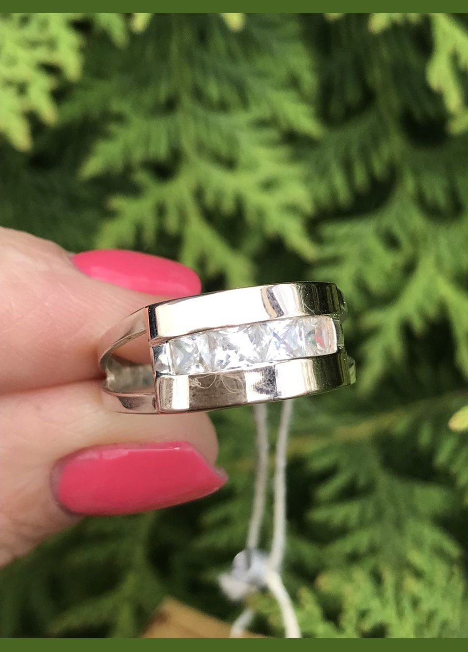 Срібна каблучка з золотом 140к, розмір No Brand (317577604)