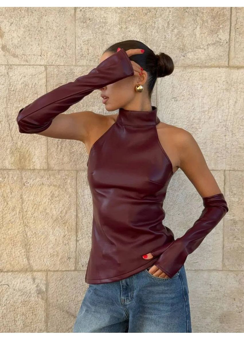 Жіночий топ з рукавицями No Brand (370547480)