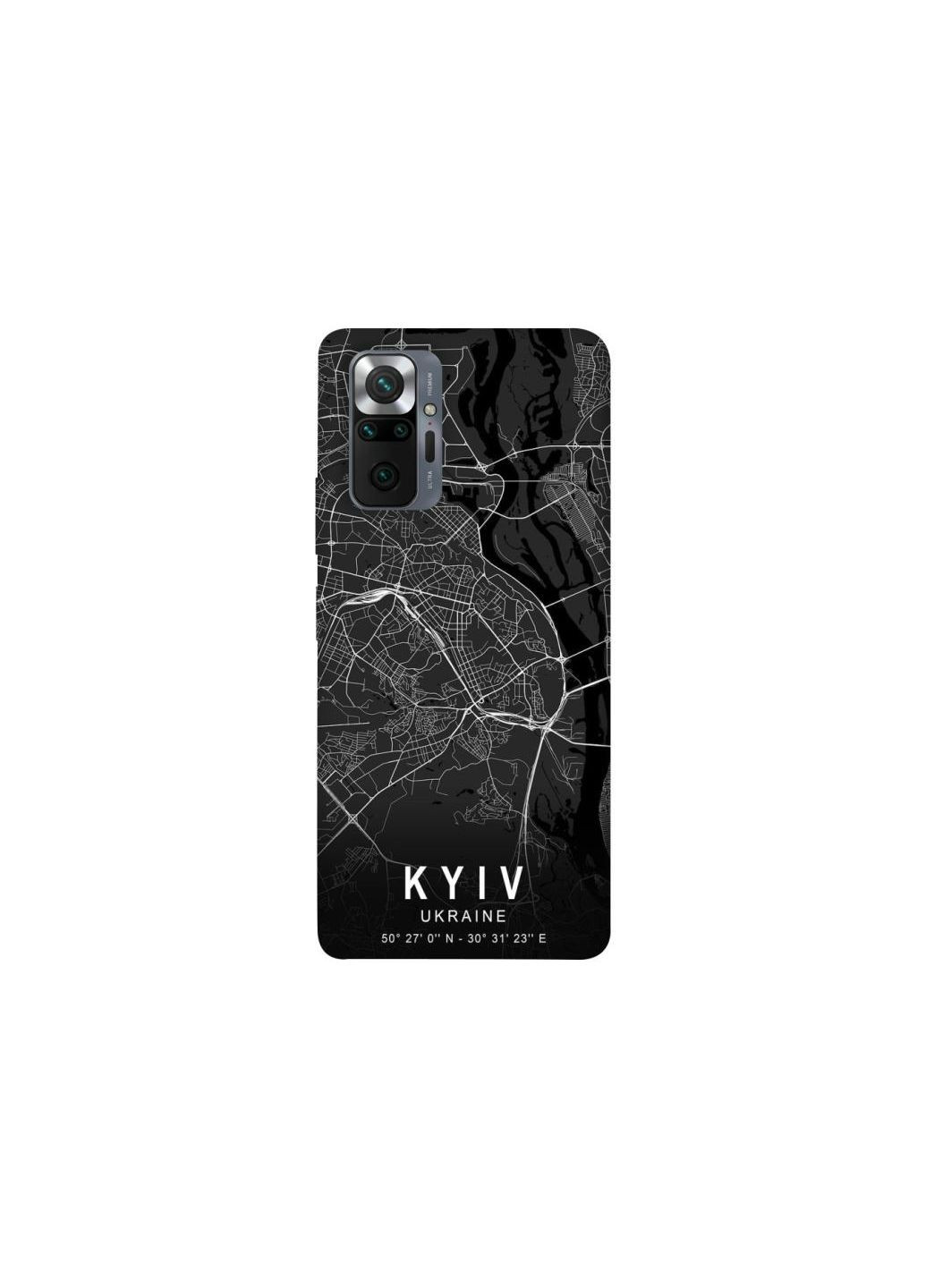 Чехол на Xiaomi Redmi Note 10 Pro Kyiv map Frontalka (356084256)