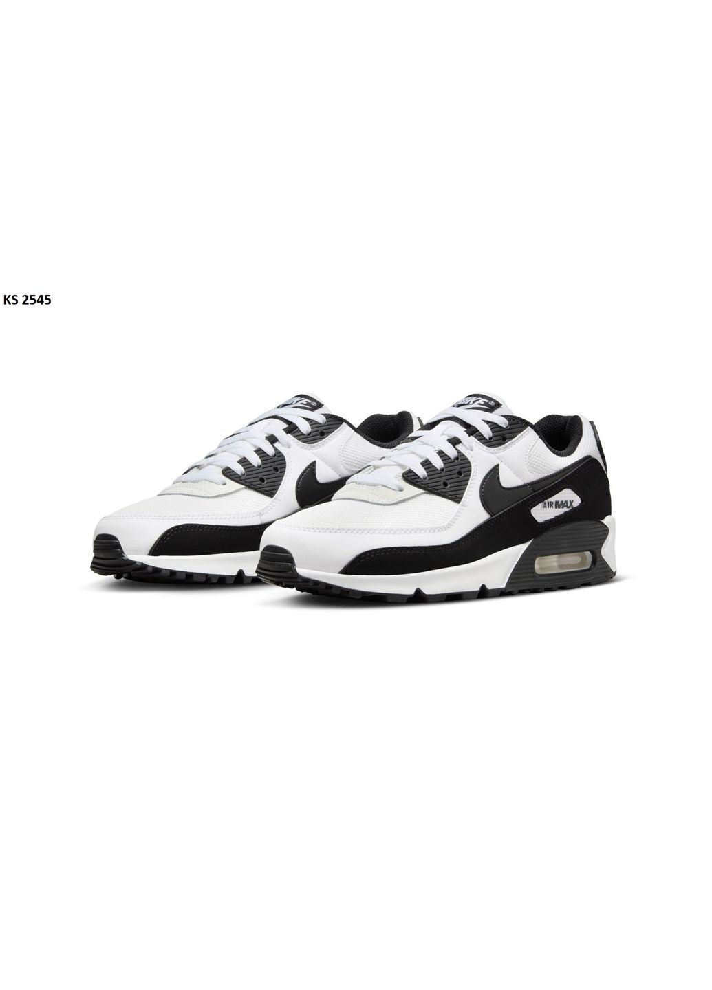 КРОСІВКИ ЖІНОЧІ NIKE AIR MAX 90 WHITE BLACK НАЙК АІР МАКС 90 No Brand чорні демісезони (367171458)