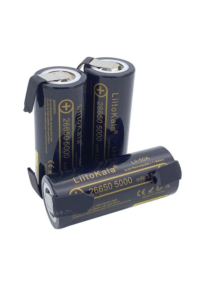 Акумулятор Li-ion Lii-50A 26650 5000 mAh 3.7 V під пайку LiitoKala (335834129)