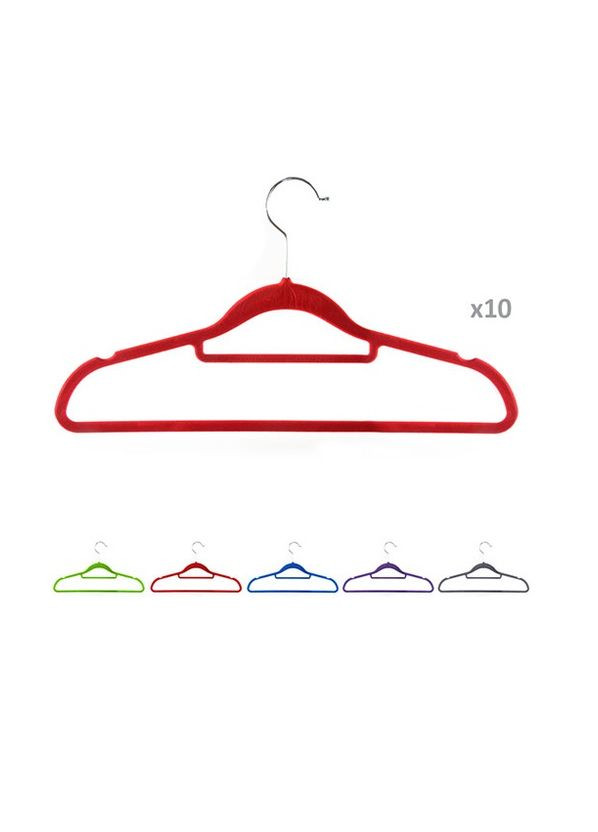 Вешалка с велюровым покрытием "Универсал" 10шт/уп 41.5см Home (301219693)