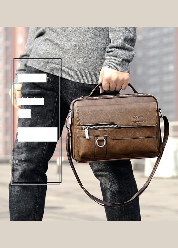 Мужская сумка Yues коричневая Kangaroo (299381606)