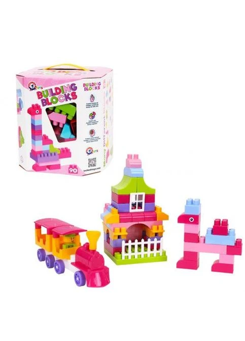 Конструктор "Building Blocks", 90 деталей, розовый ТехноК (372822700)
