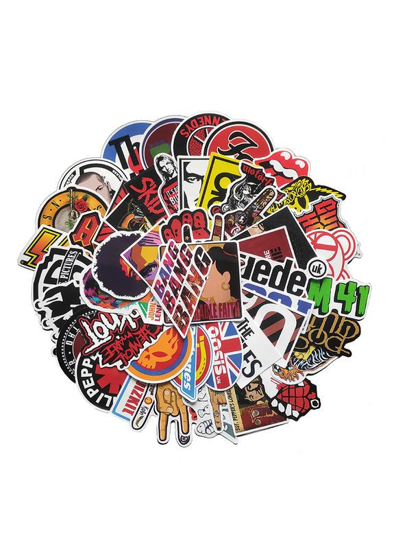 Набор стикеров "Легенды Года" Рок группы. Наклейки No Brand (316531118)