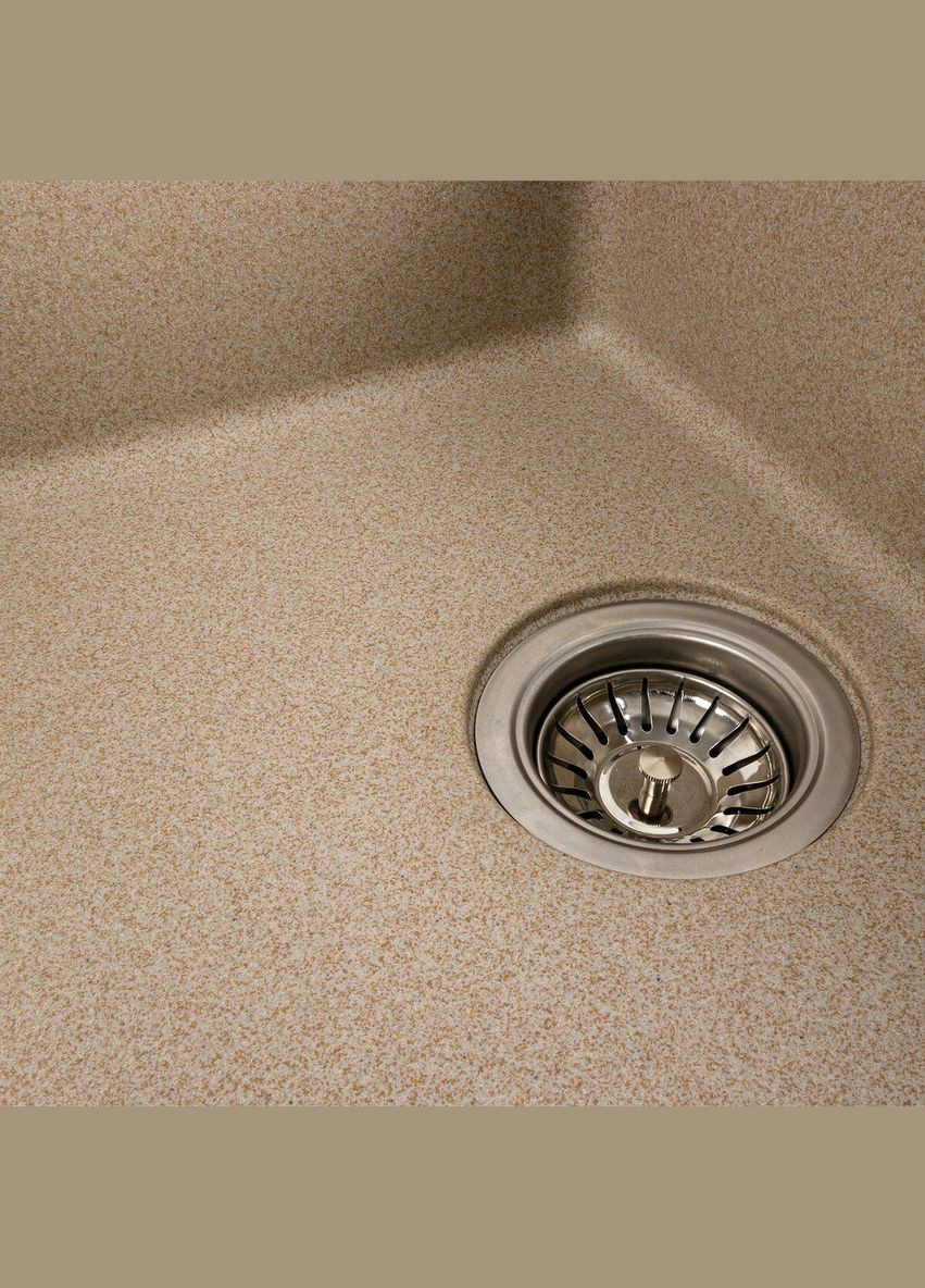 Гранитная мойка для кухни 6250 ZIRKONE матовый Сафари Platinum (342070884)