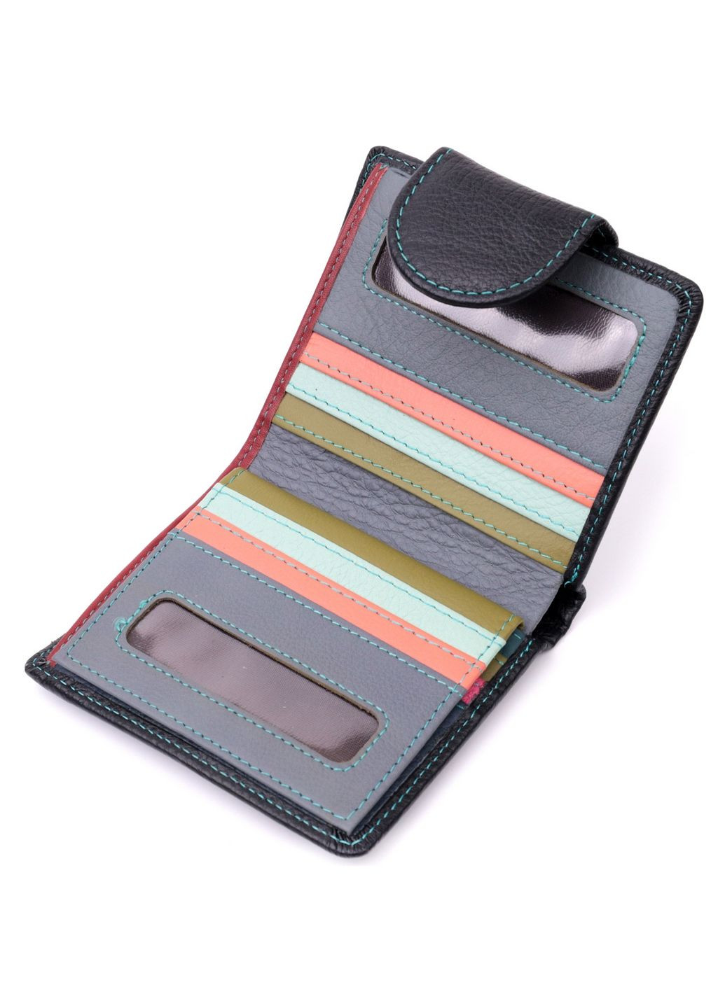 Жіночий шкіряний гаманець 10х11,3х1,5 см st leather (288046817)